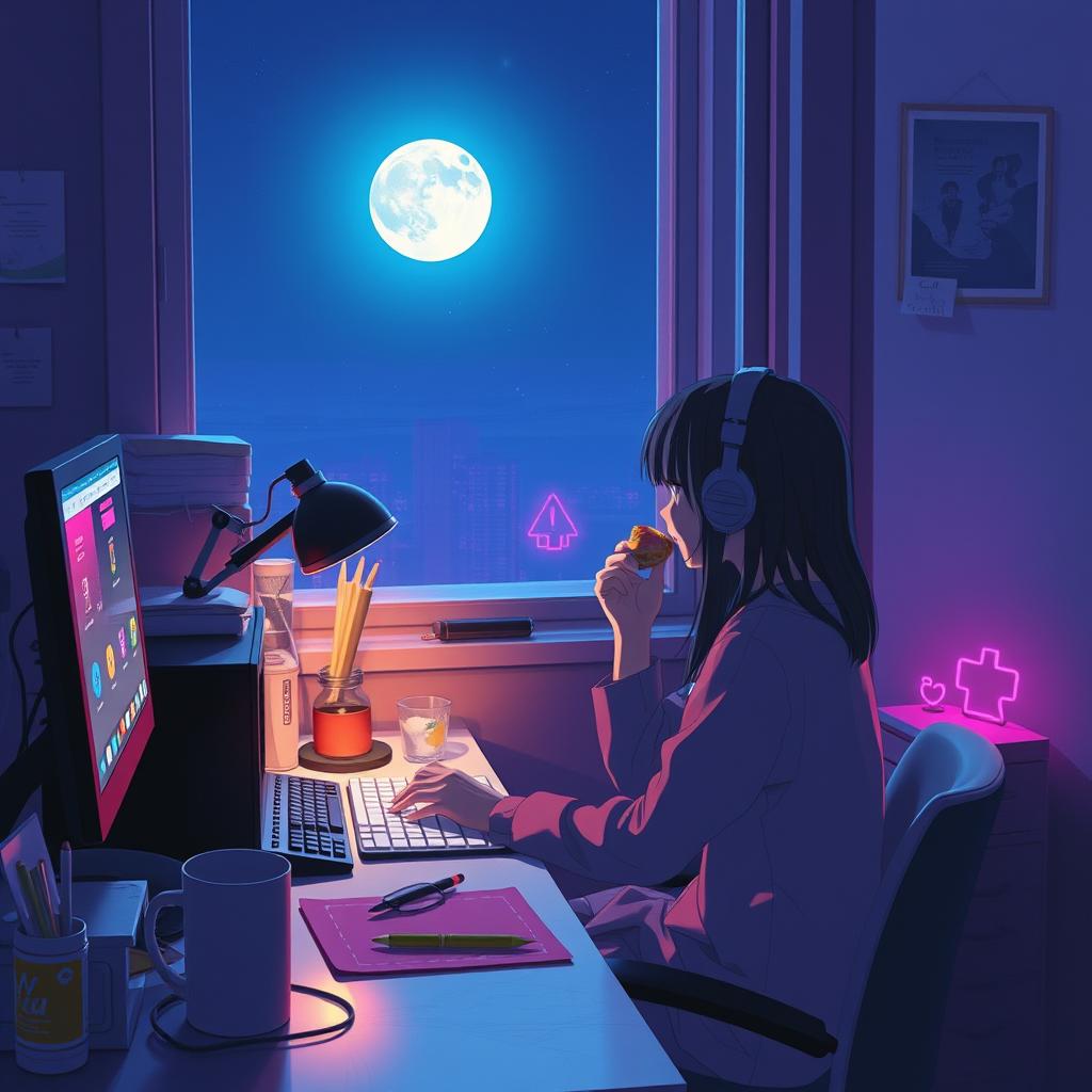 【AI楽曲】night routine